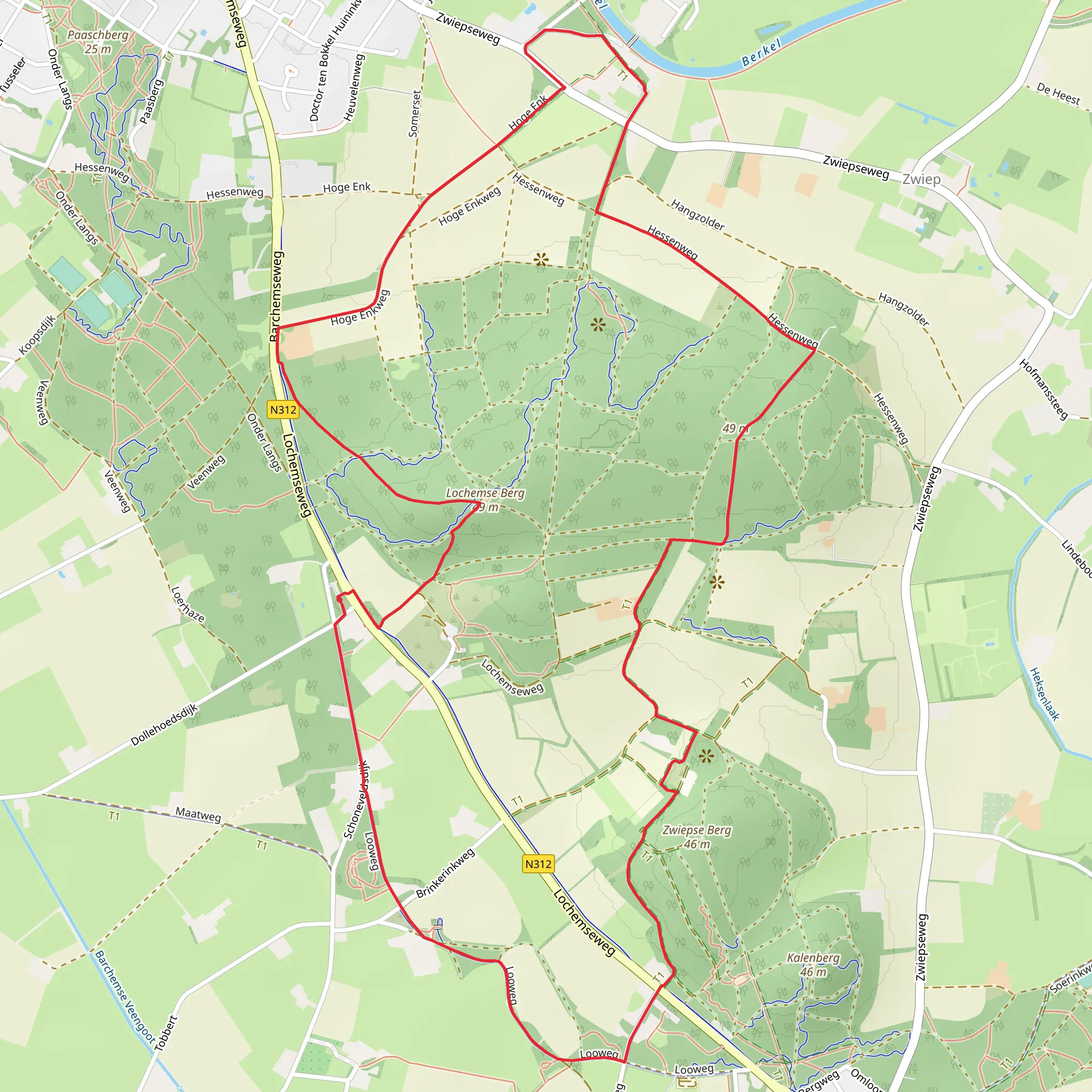 3 Lochemse Bergen and Veen Route mobile static map