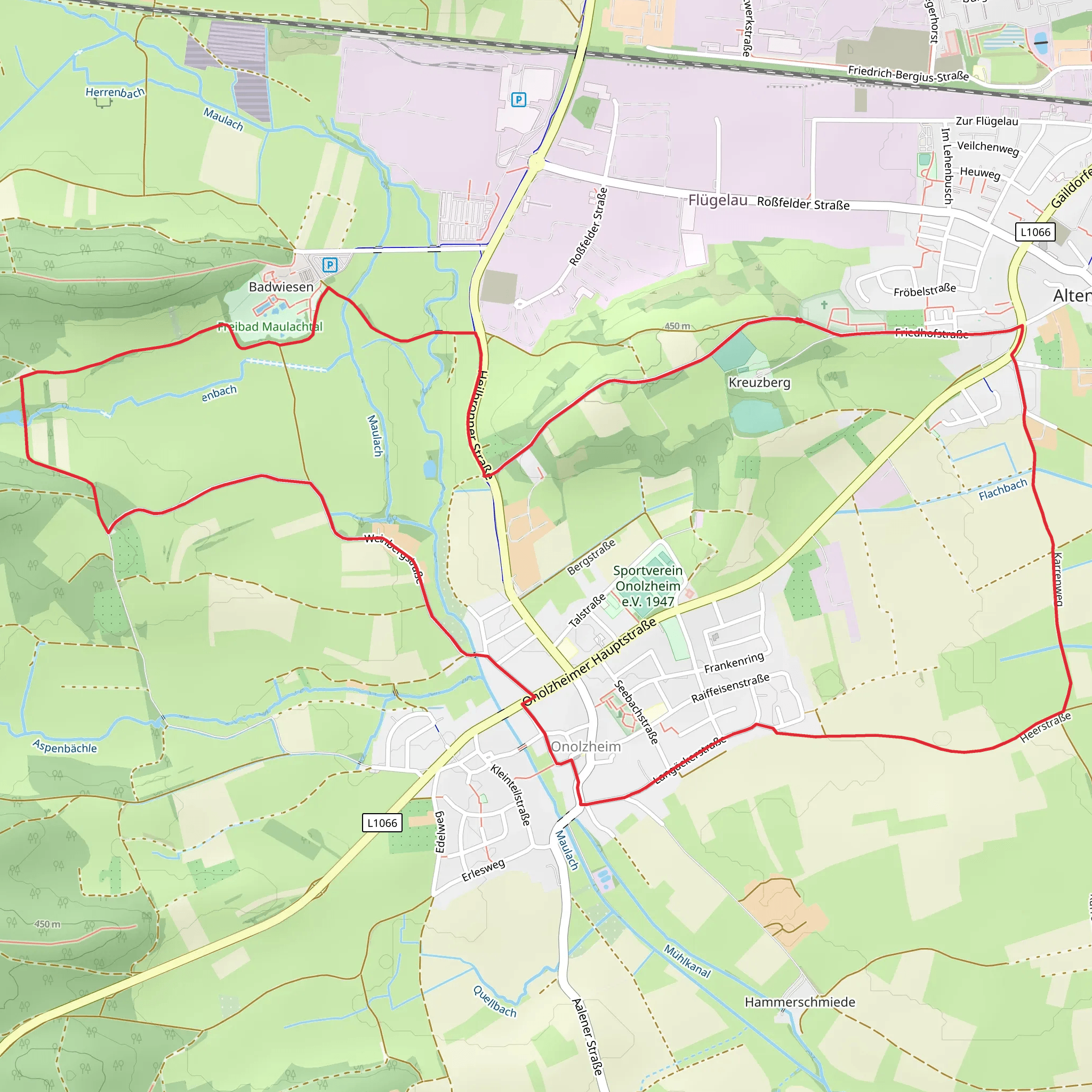 Onolzheim Loop mobile static map