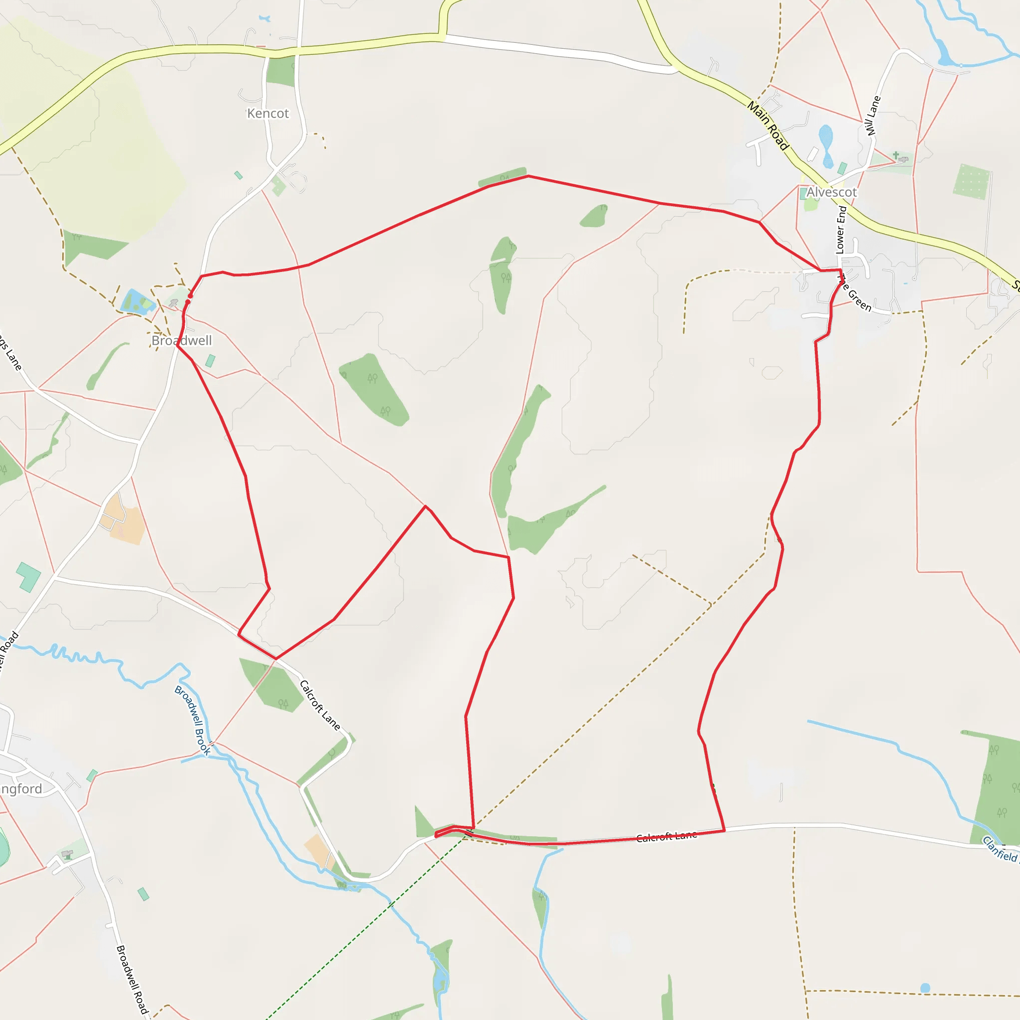 Broadwell Loop mobile static map