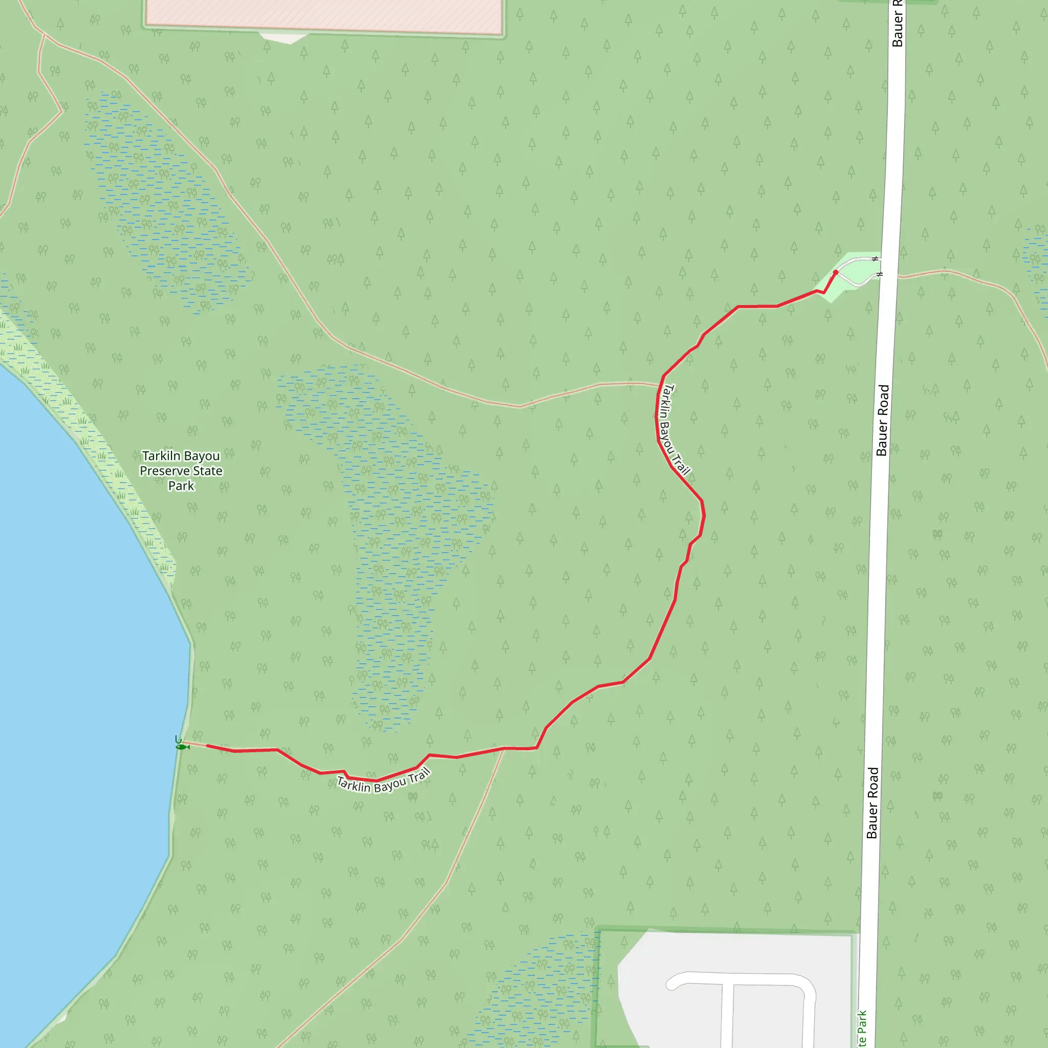 Tarklin Bayou Trail mobile static map
