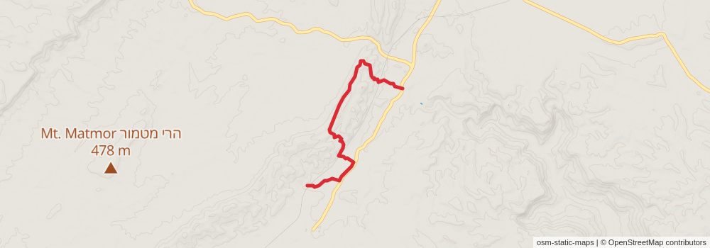 Israel National Trail stage 38 Map