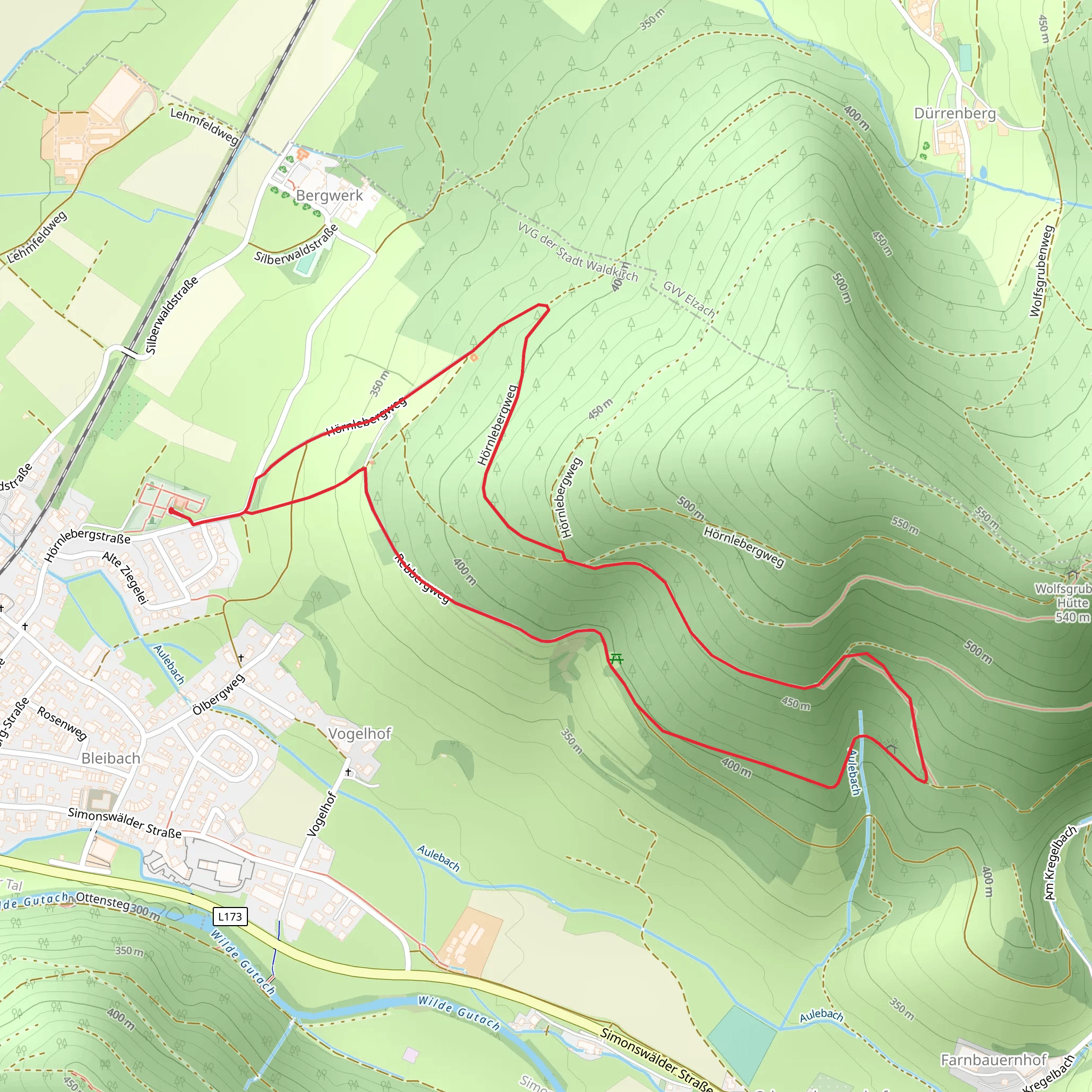 Am Oelberg Scheibenbuehl Loop mobile static map