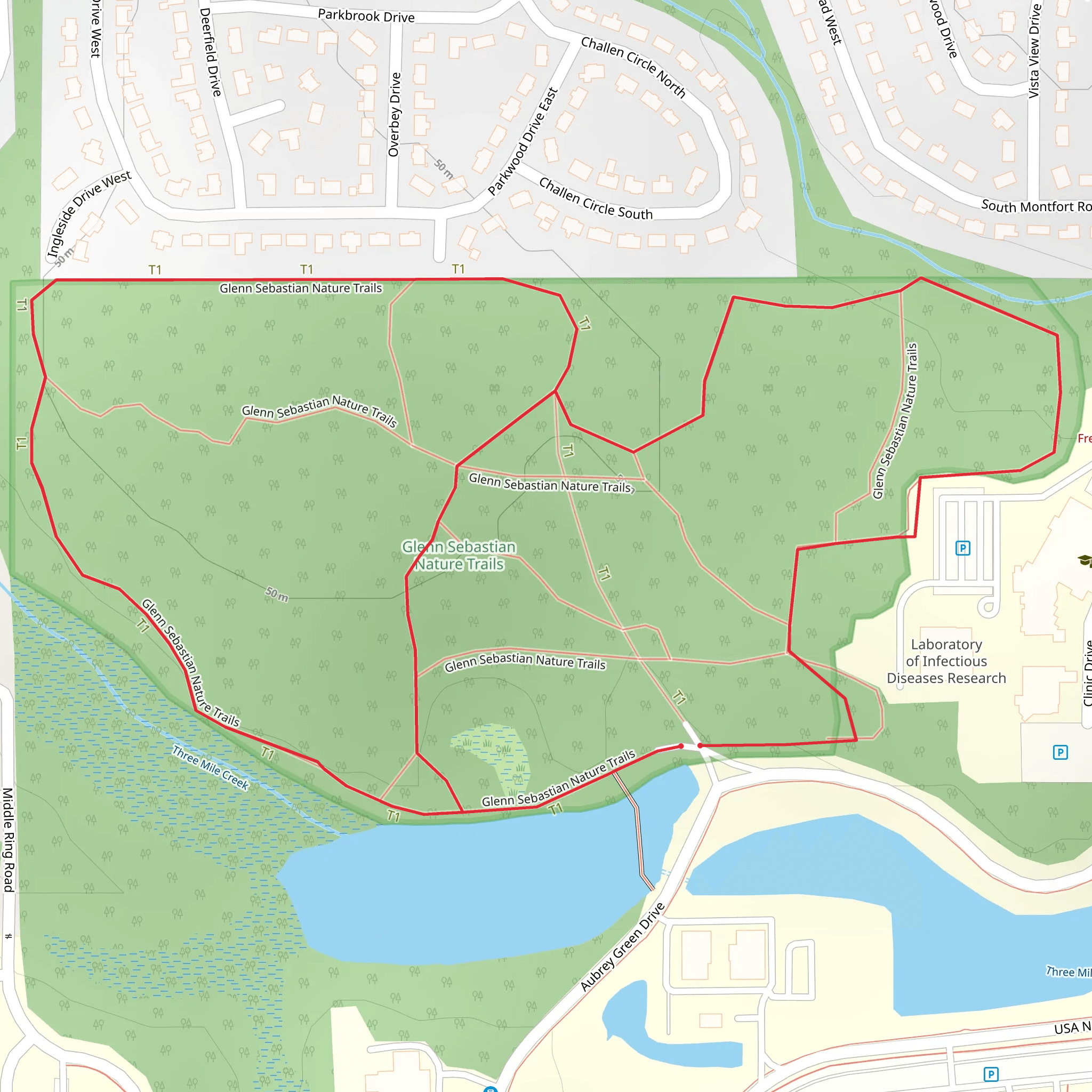 Glenn Sebastian Nature Trails mobile static map