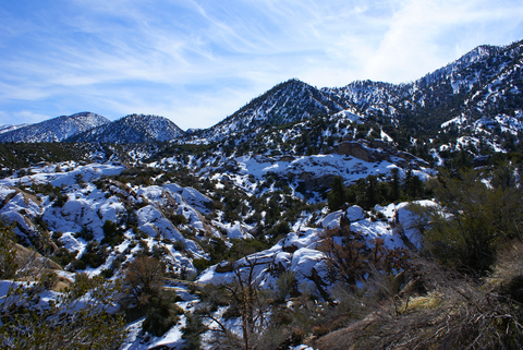 An image depicting the trail Devils Punchbowl Interpretive Trail and its surrounding area.
