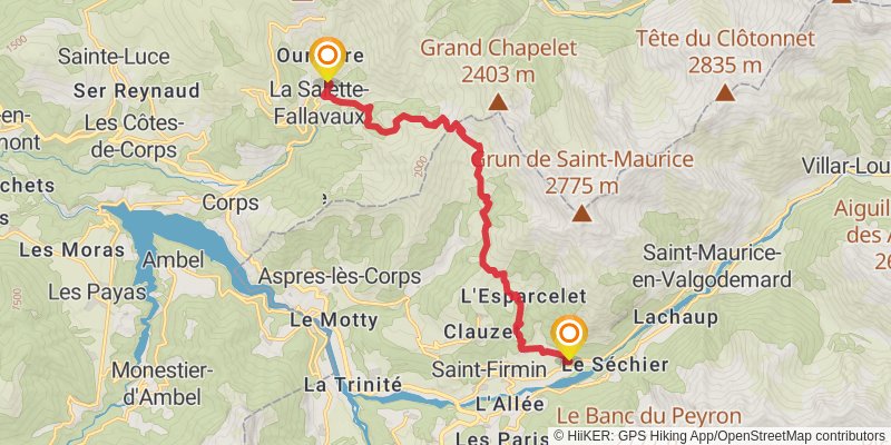 GR 50 stage 21 Map