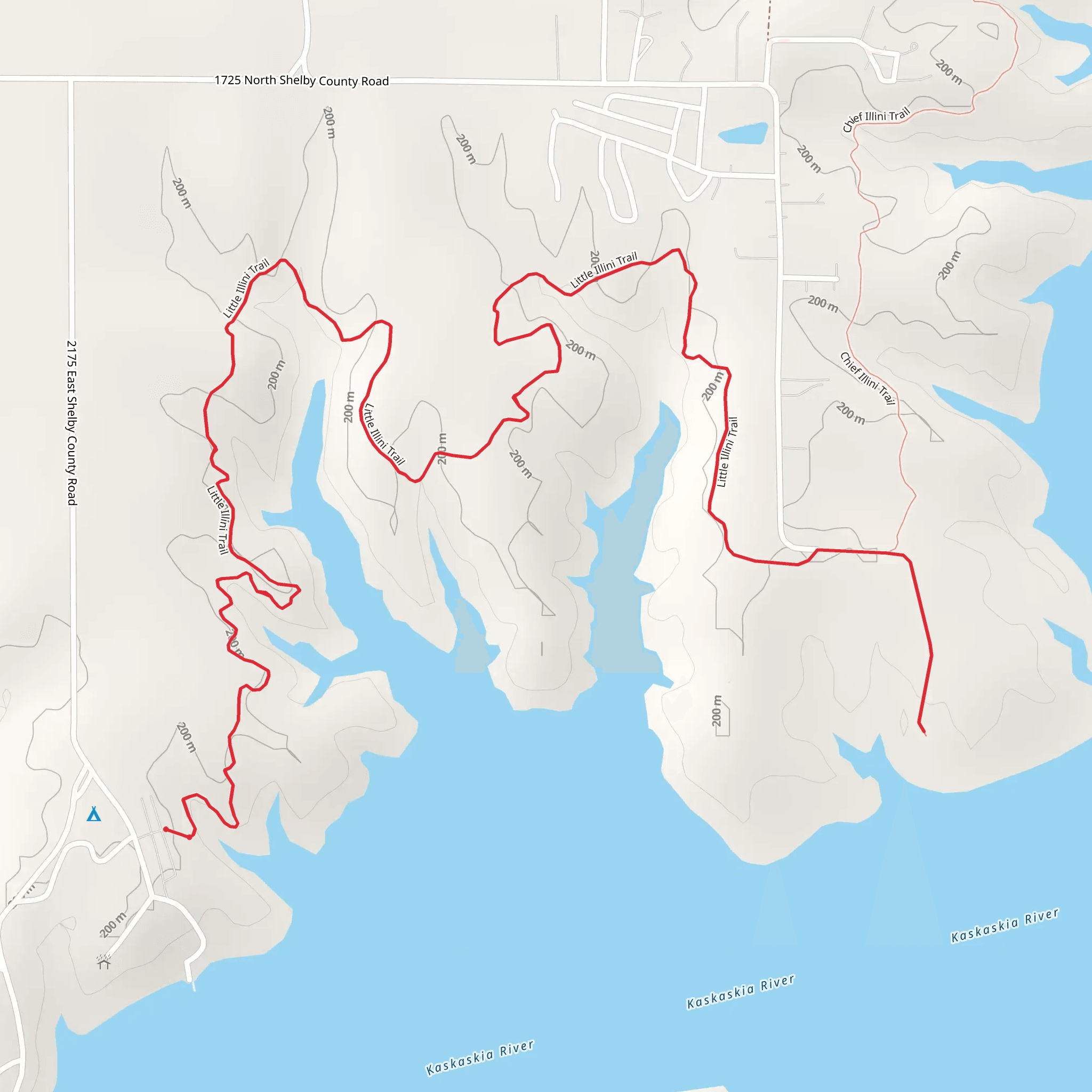 Little Illini Trail mobile static map