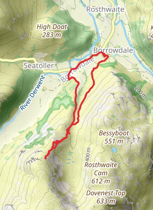 Galarmara attempt from Chapel house farm campsite  mobile static map