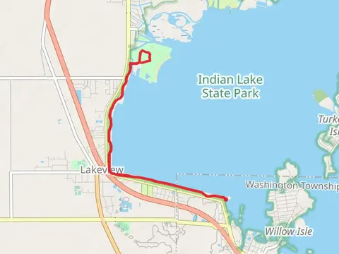 Indian Lake West Shore Walk - West Main Street