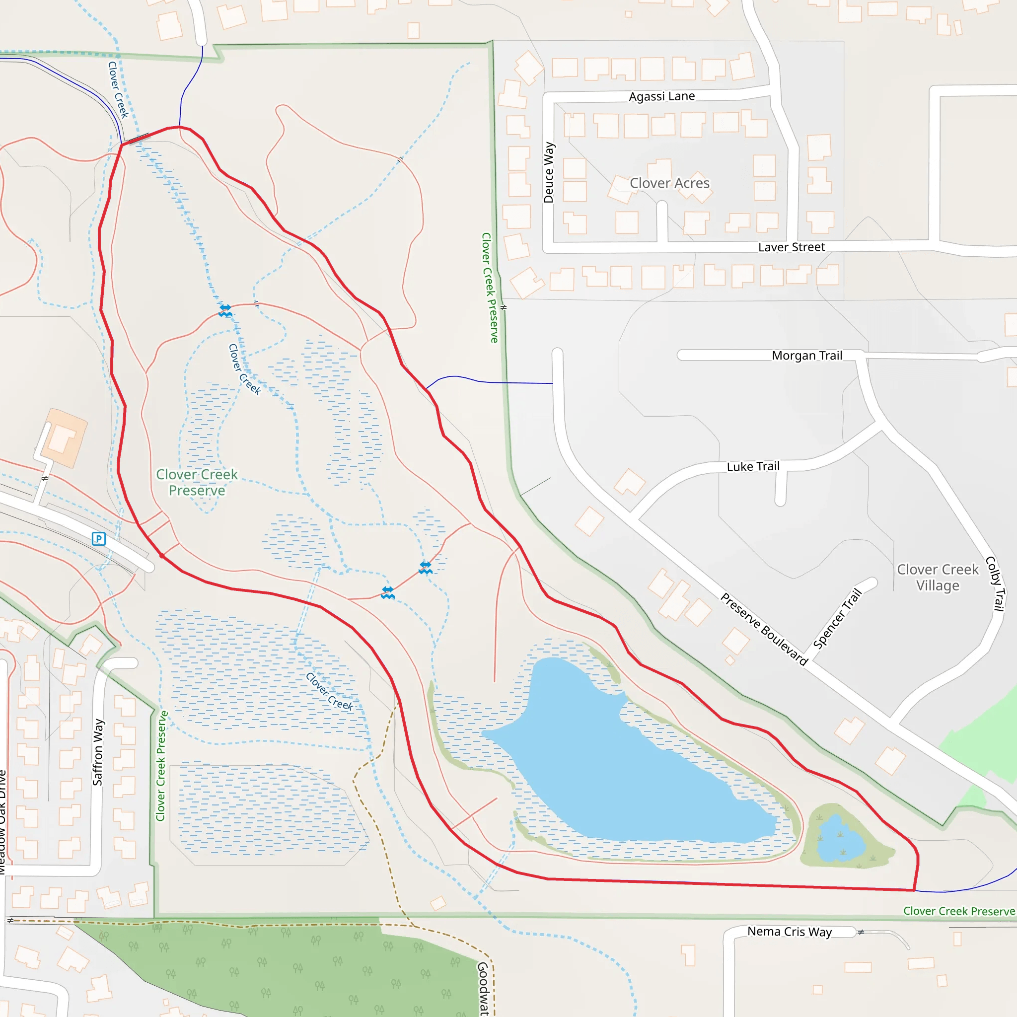 Clover Creek Loop mobile static map