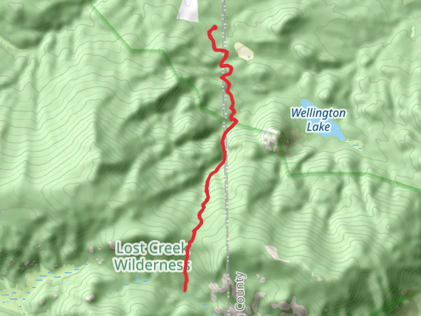 An image depicting the trail Rolling Creek and its surrounding area.