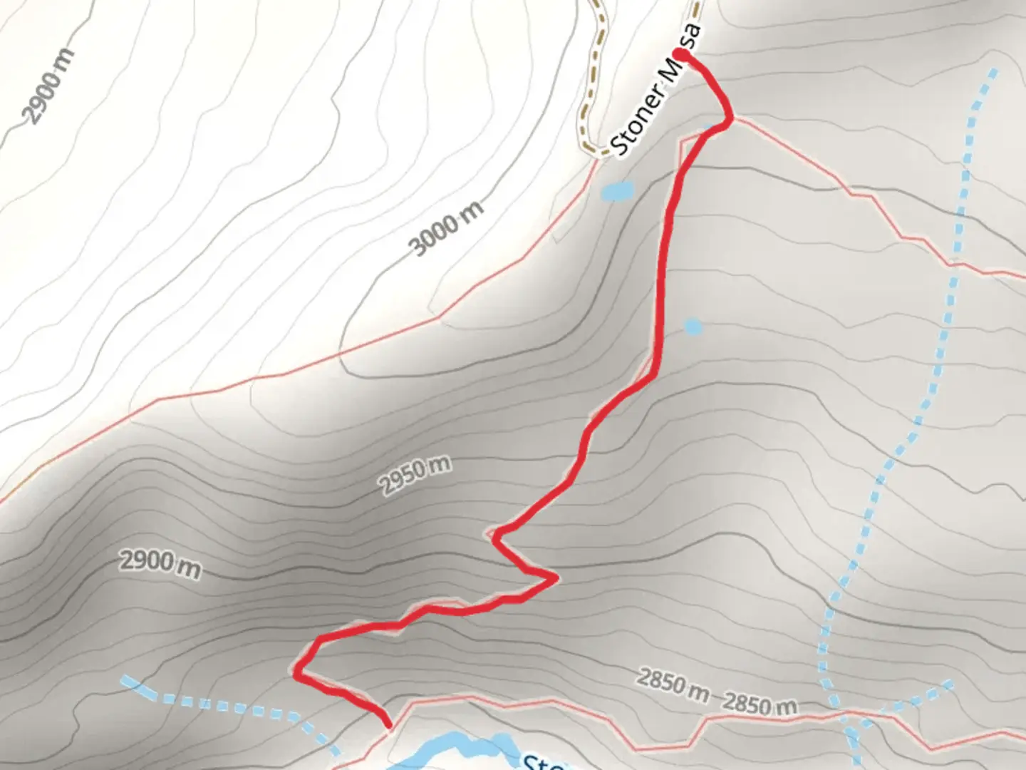 An image depicting the trail West Twin Springs Trail and its surrounding area.