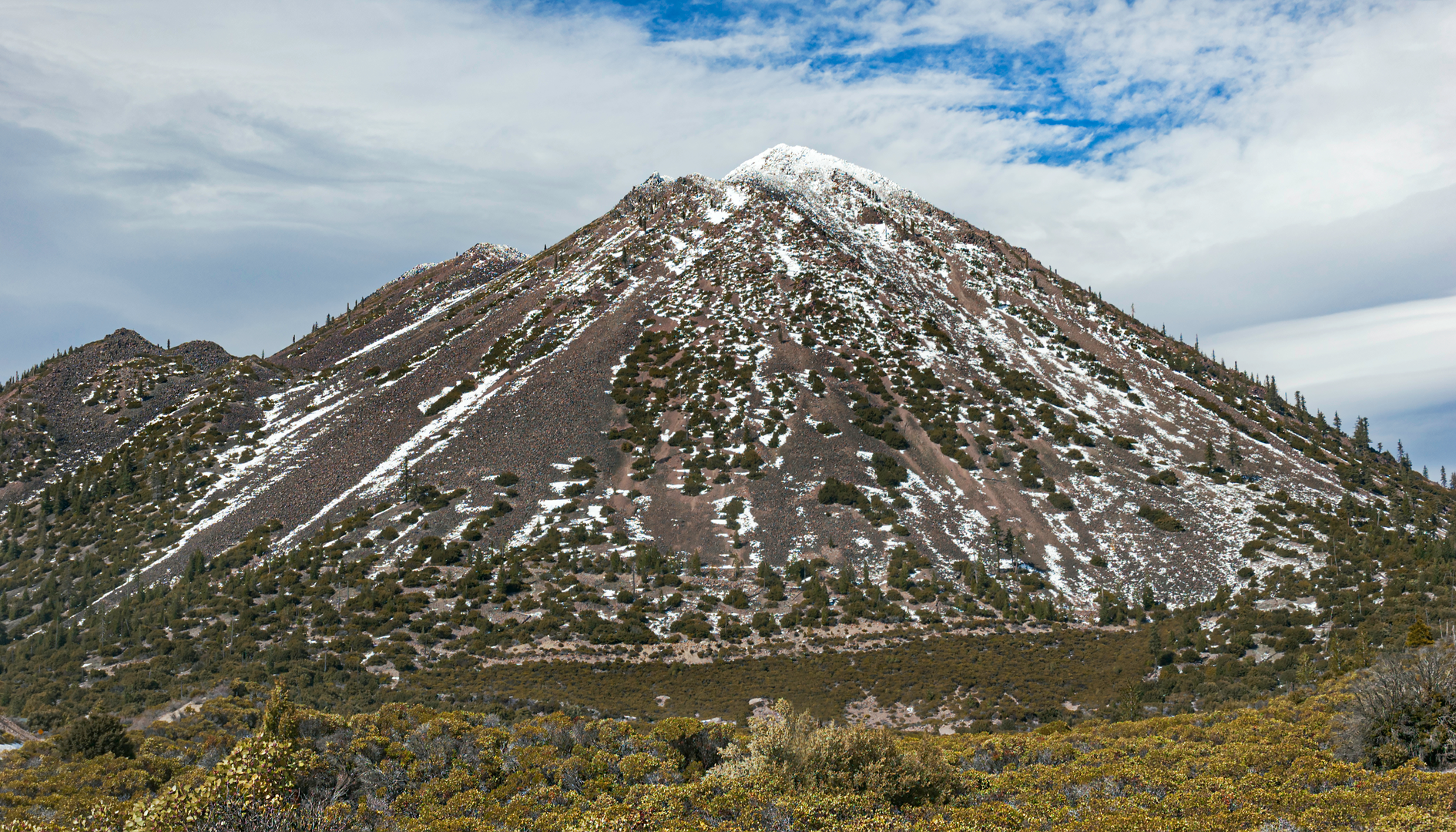 An image depicting the trail Black Cone Trail and its surrounding area.