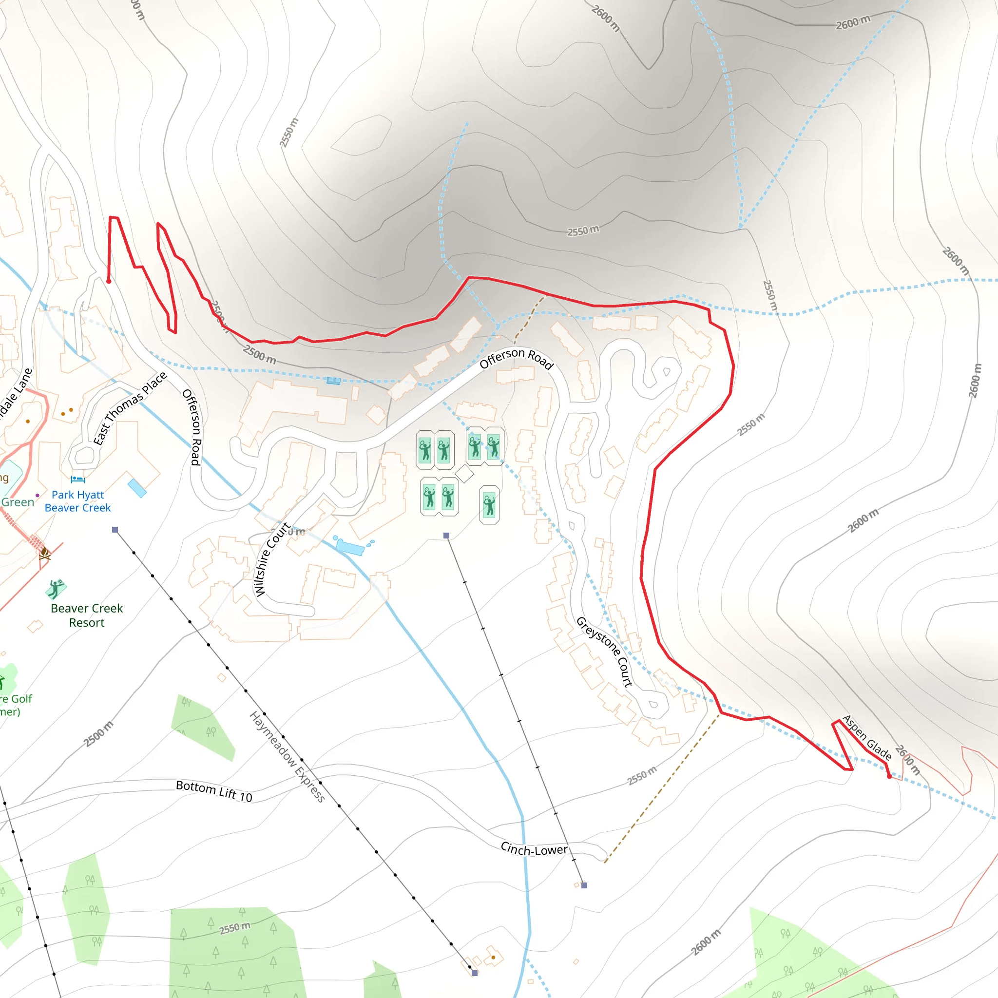 Saddle Ridge mobile static map