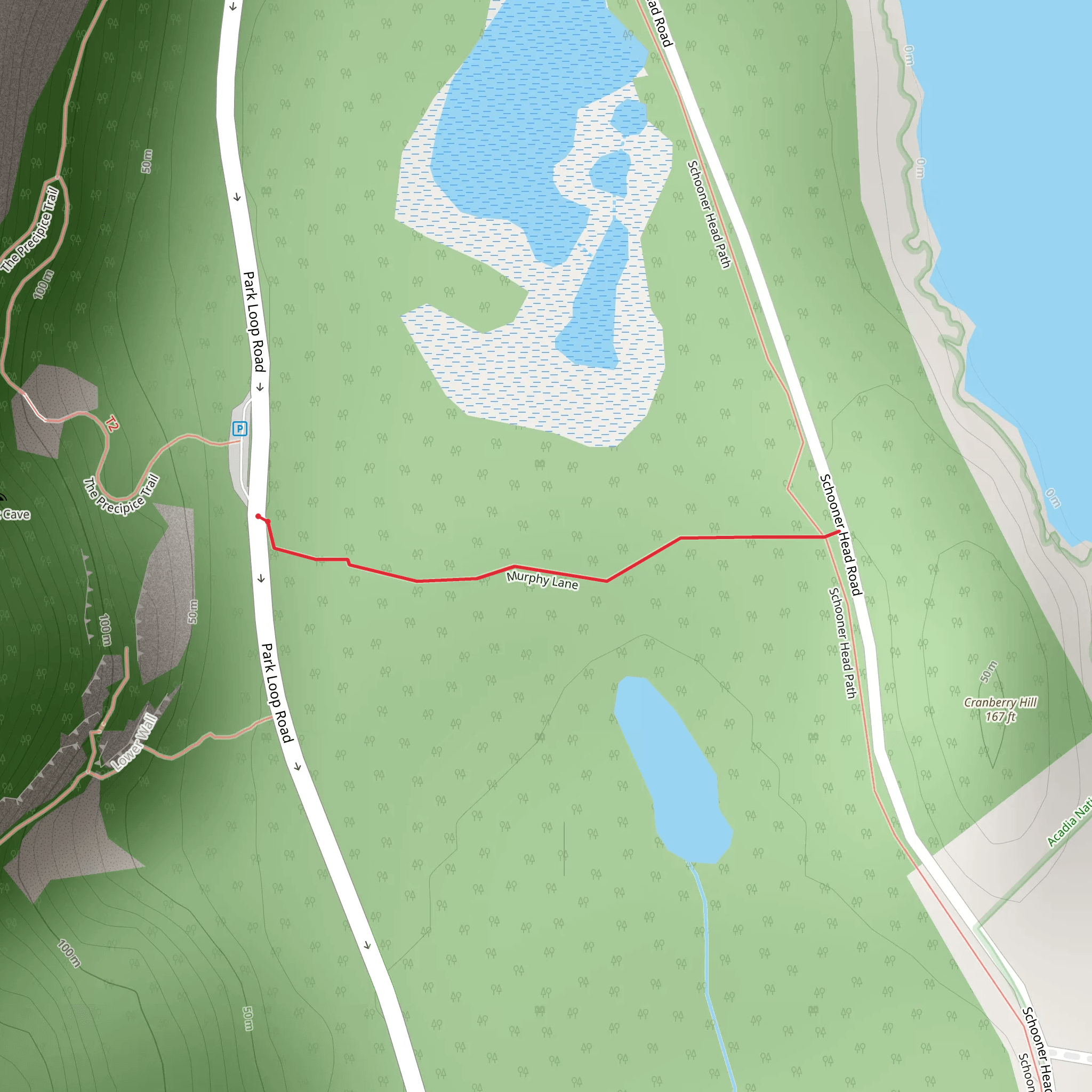 Murphy Lane Trail mobile static map