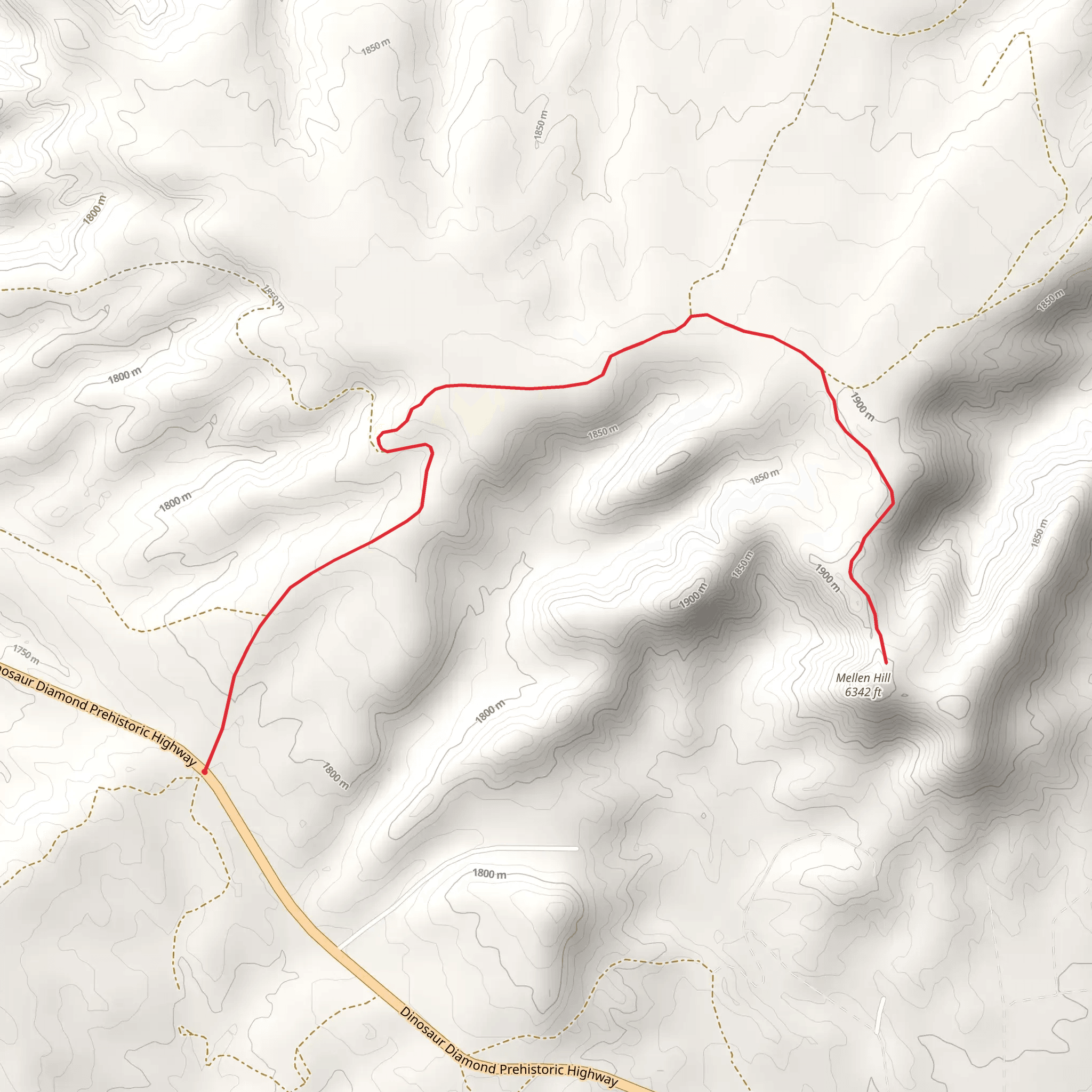 Mellen Hill mobile static map