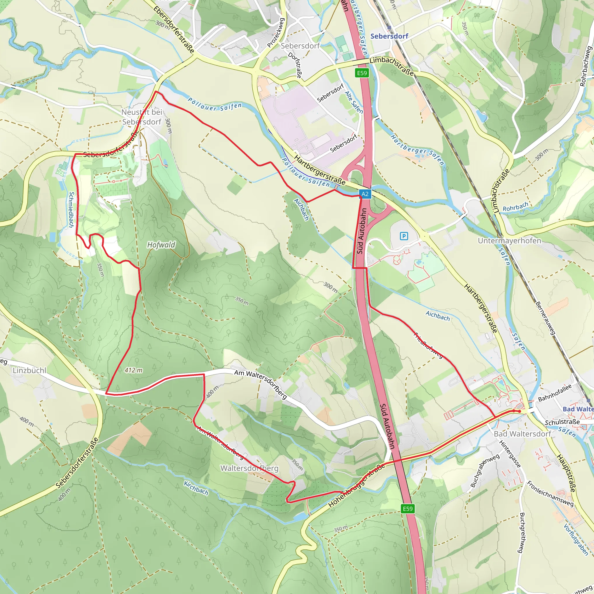 W8 Berglerweg mobile static map