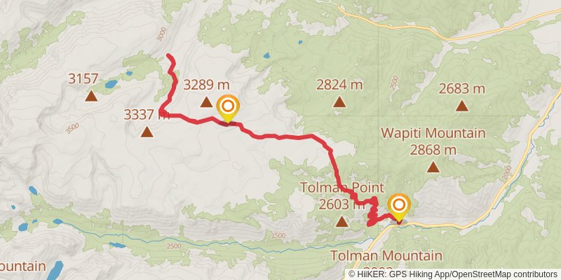 Bear Track Trail stage 3 Map