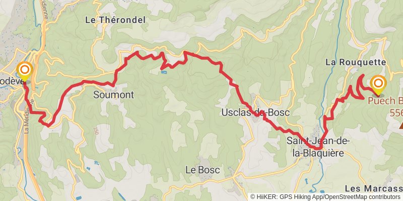Via Tolosana stage 9 Map