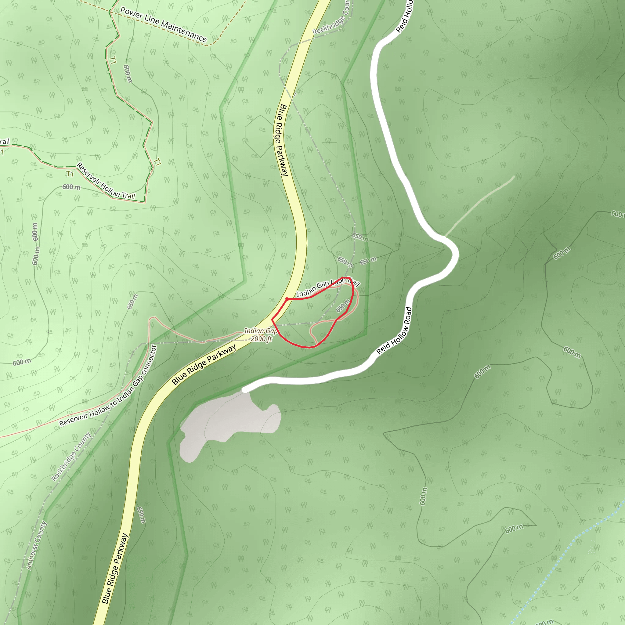 Blue Ridge Parkway Loop mobile static map