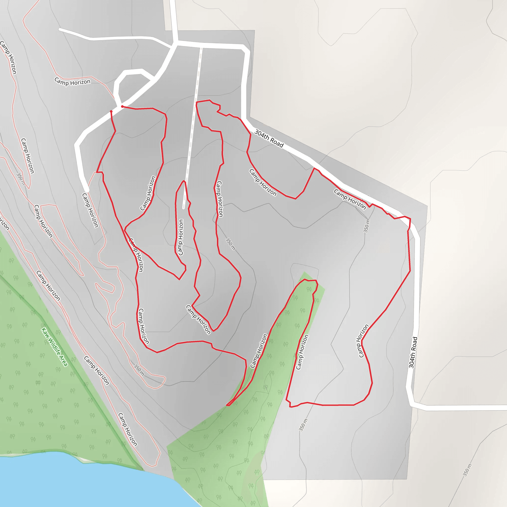 Camp Horizon Loop mobile static map