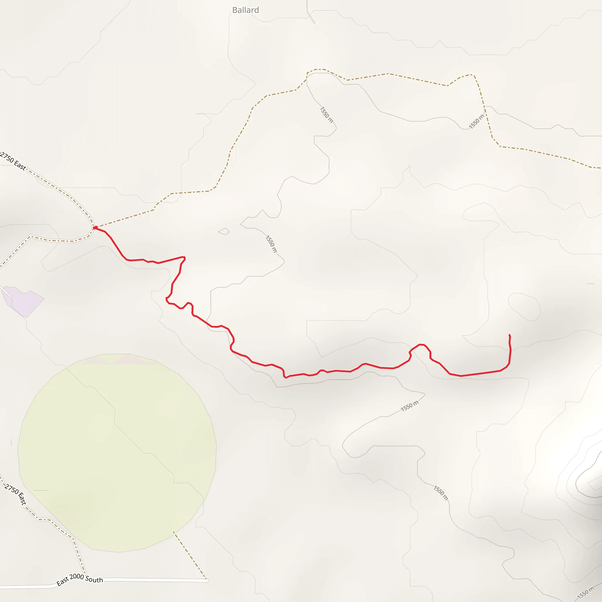 Ute Cal Ranch Road Walk mobile static map