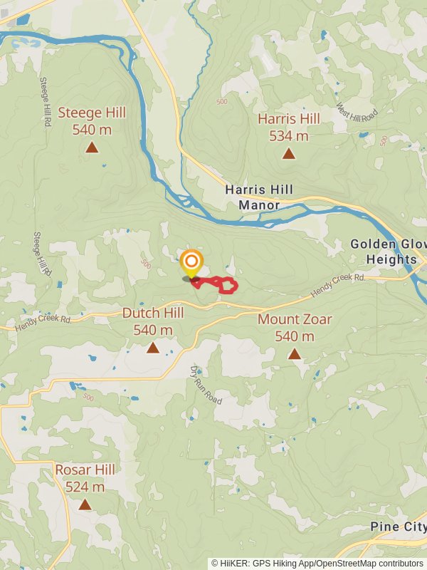 Kneale Road Loop mobile static map