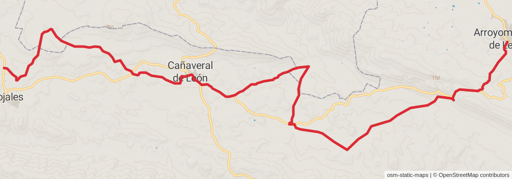 GR 48 - Sierra Morena - Andalusia stage 4 Map