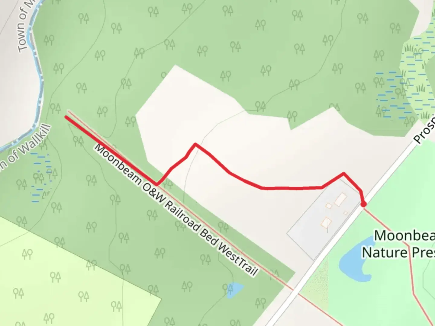 An image depicting the trail Prosperous Valley Road Trail and its surrounding area.