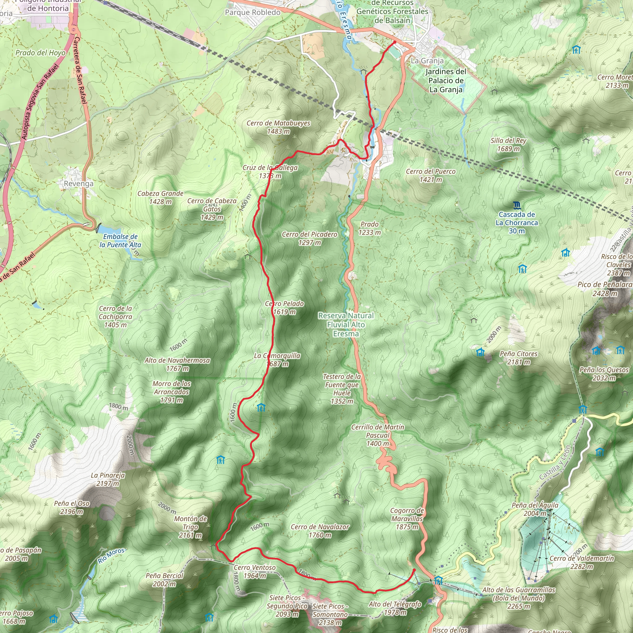 Puerto Navacerrada La Granj mobile static map