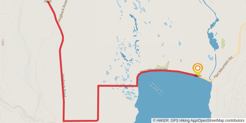 Oregon Desert Trail stage 23 Map