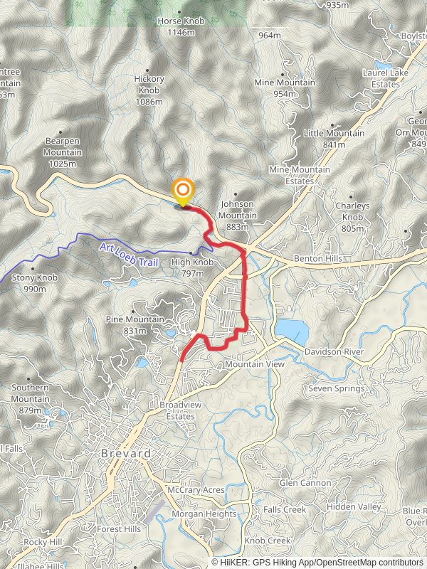Estatoe Trail and Brevard Greenway