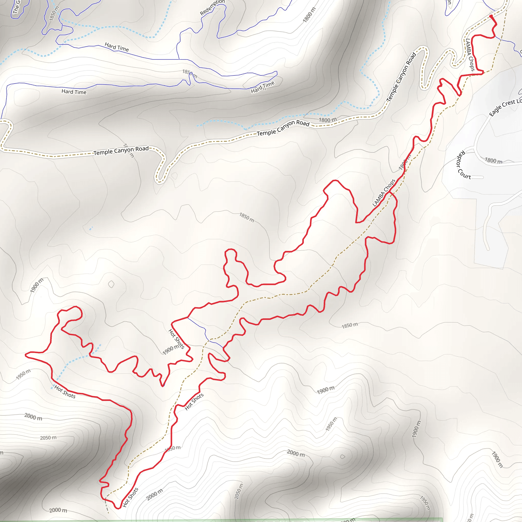 Lamba Chops and Hot Shots Loop mobile static map