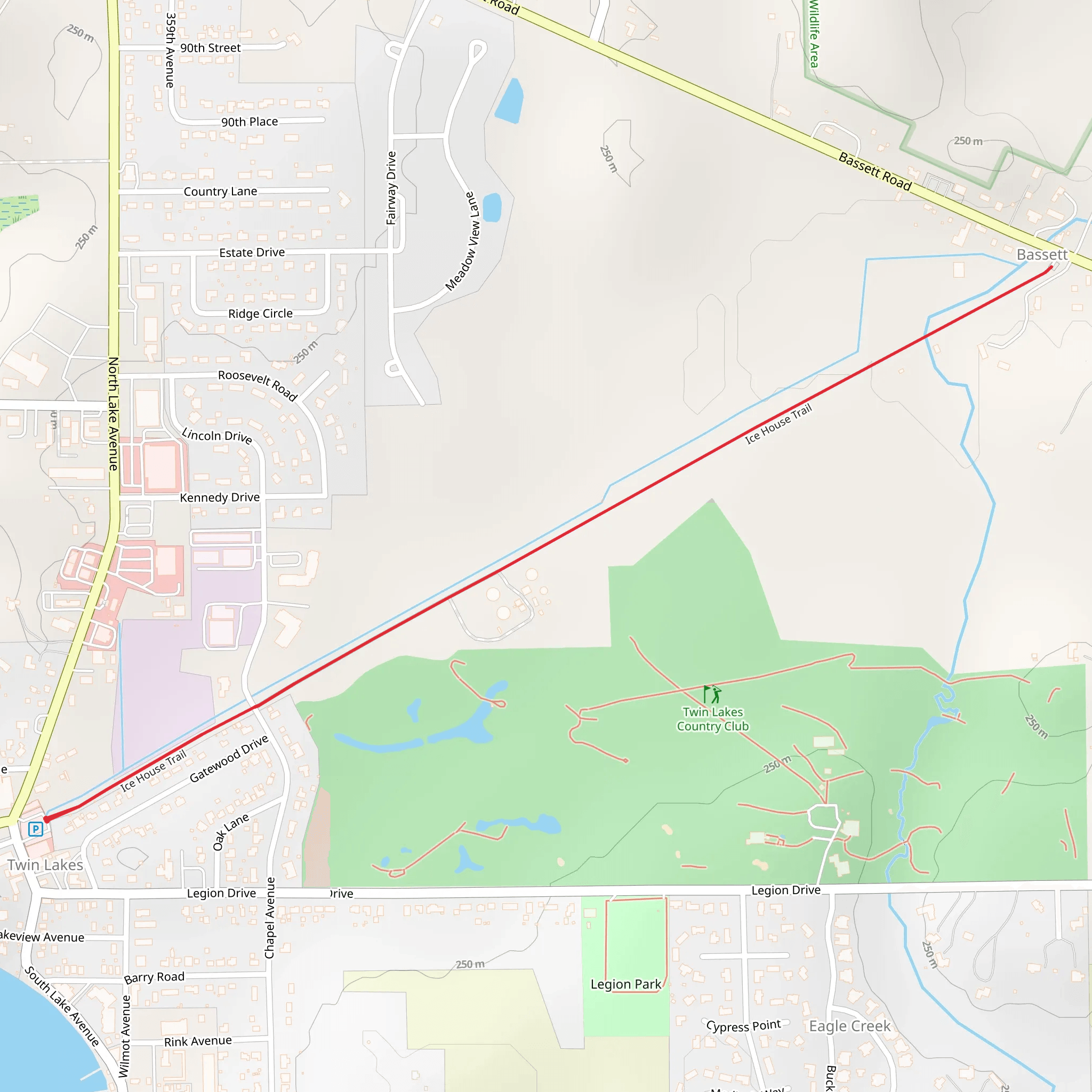 Ice Horse Trail mobile static map