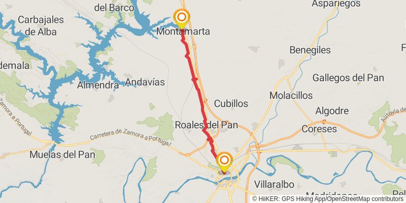 Via de la Plata stage 29 Map
