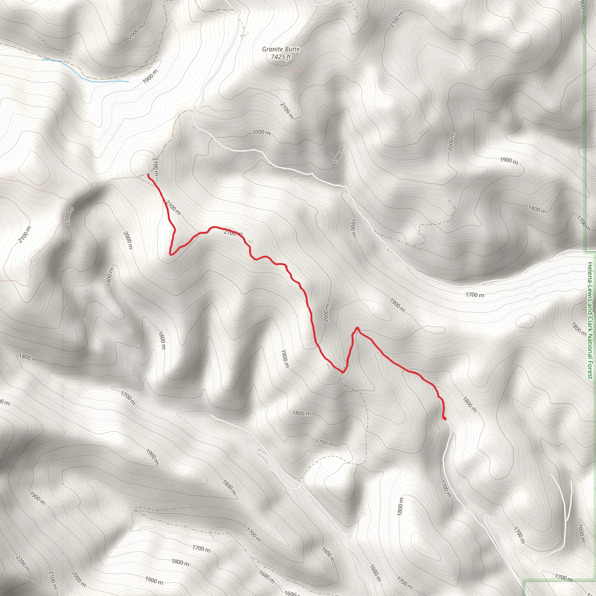 Cellar Gulch Trail mobile static map