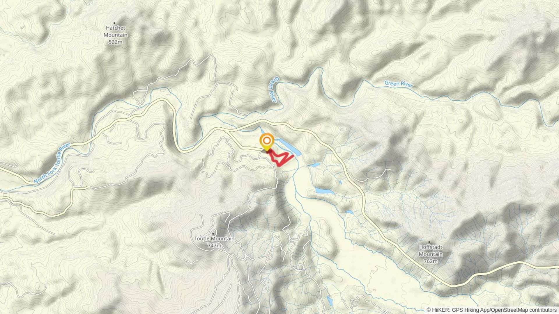 An image depicting the trail Sediment Dam View Loop and its surrounding area.