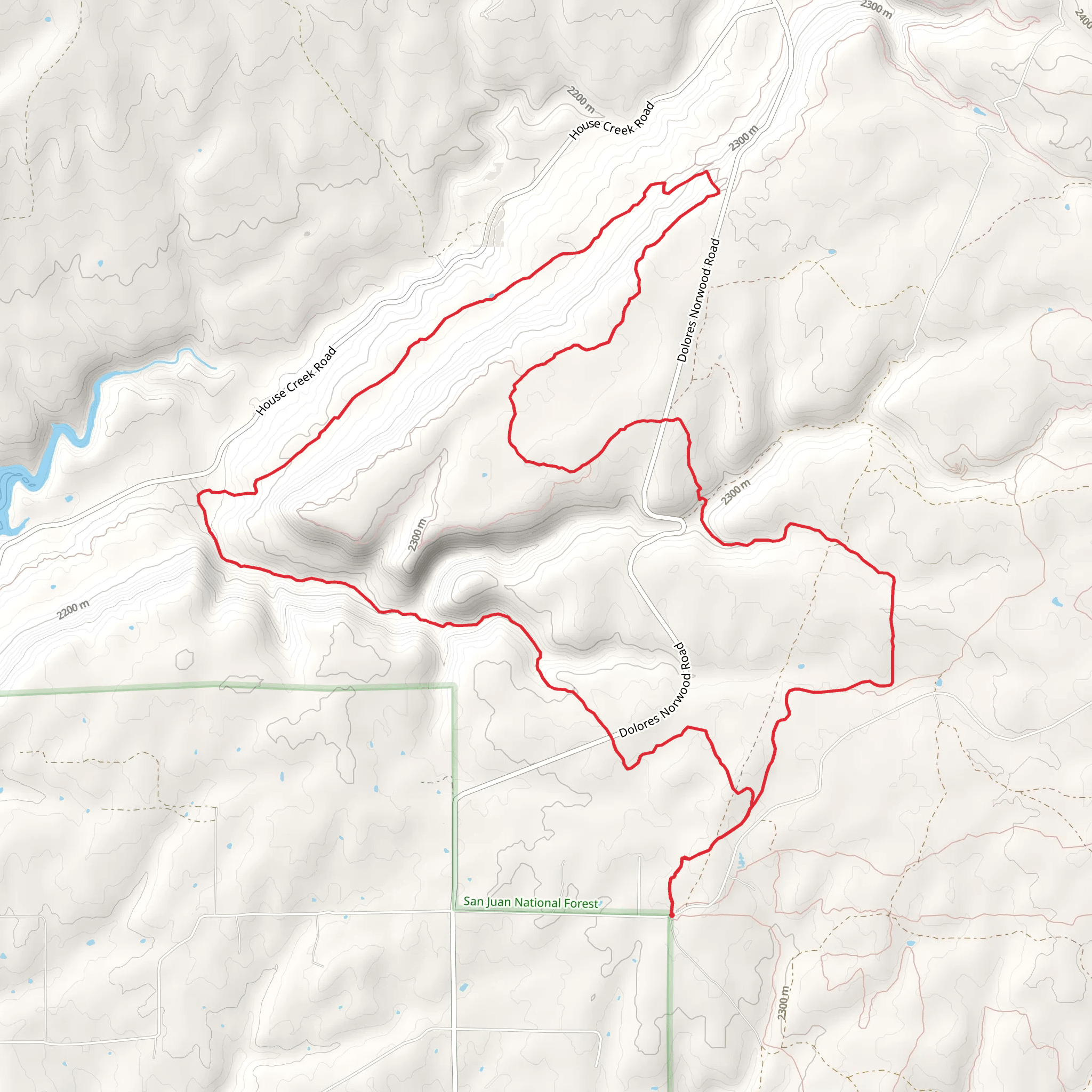 Little Bean Loop Trail mobile static map