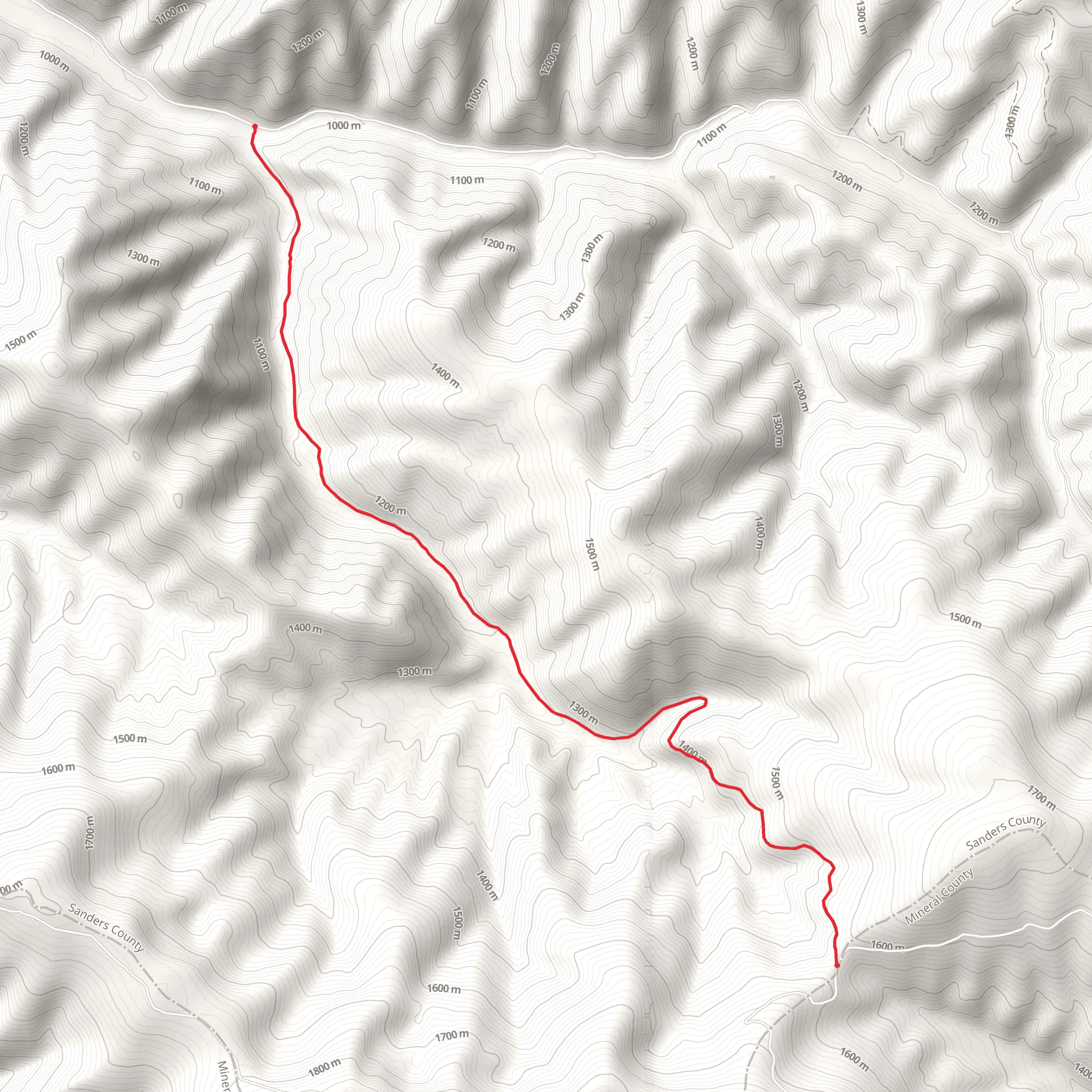 Knox Creek Trail mobile static map