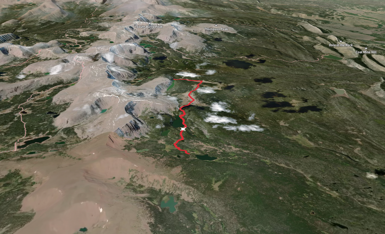 Tamarack Lake and Fish Lake via North Slope Highline B Trail