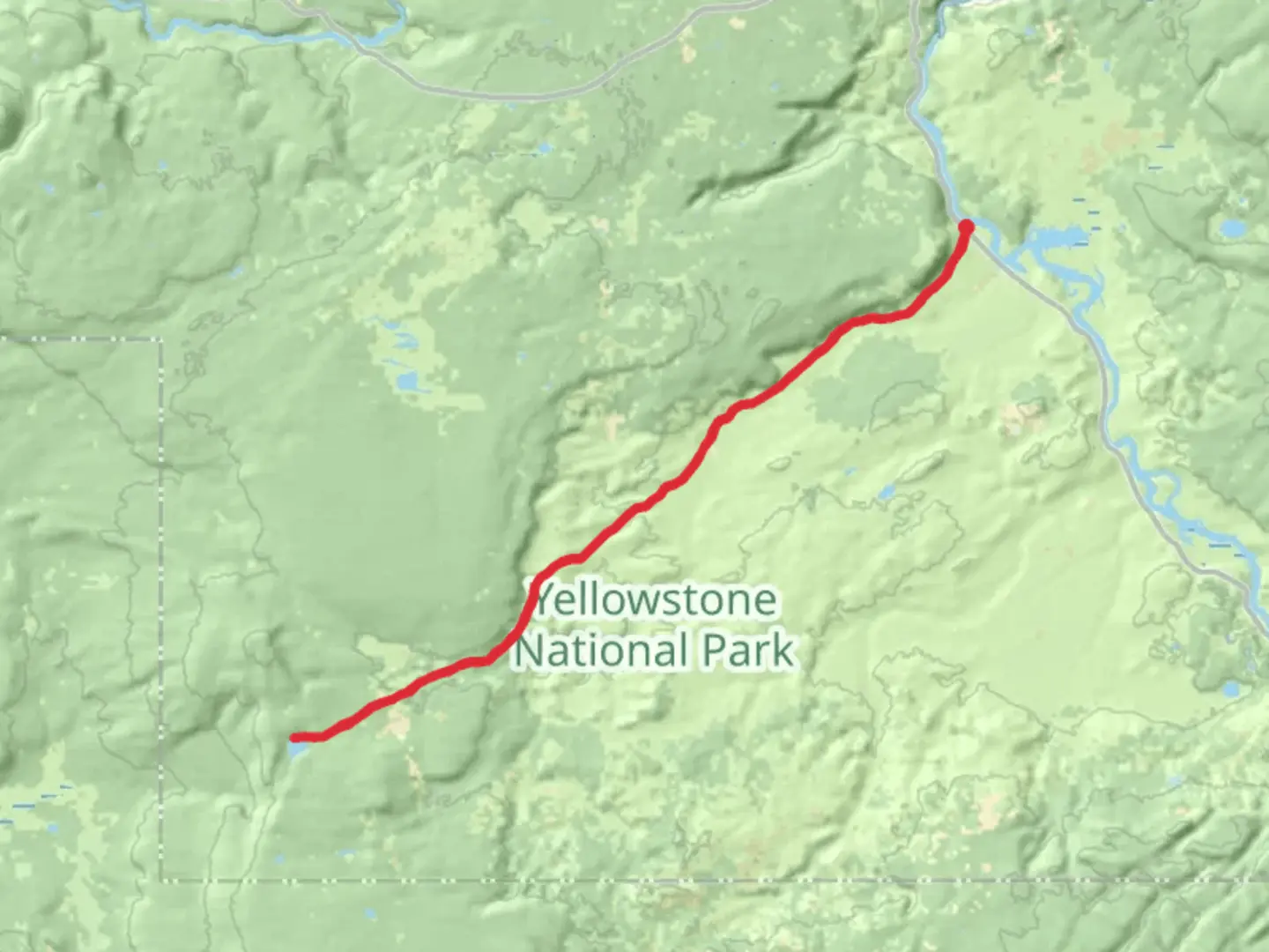 An image depicting the trail Mary Lake via Mary Mountain - Nez Perce and its surrounding area.