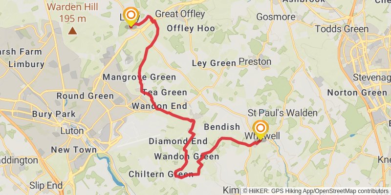 North Chiltern Trail stage 4 Map