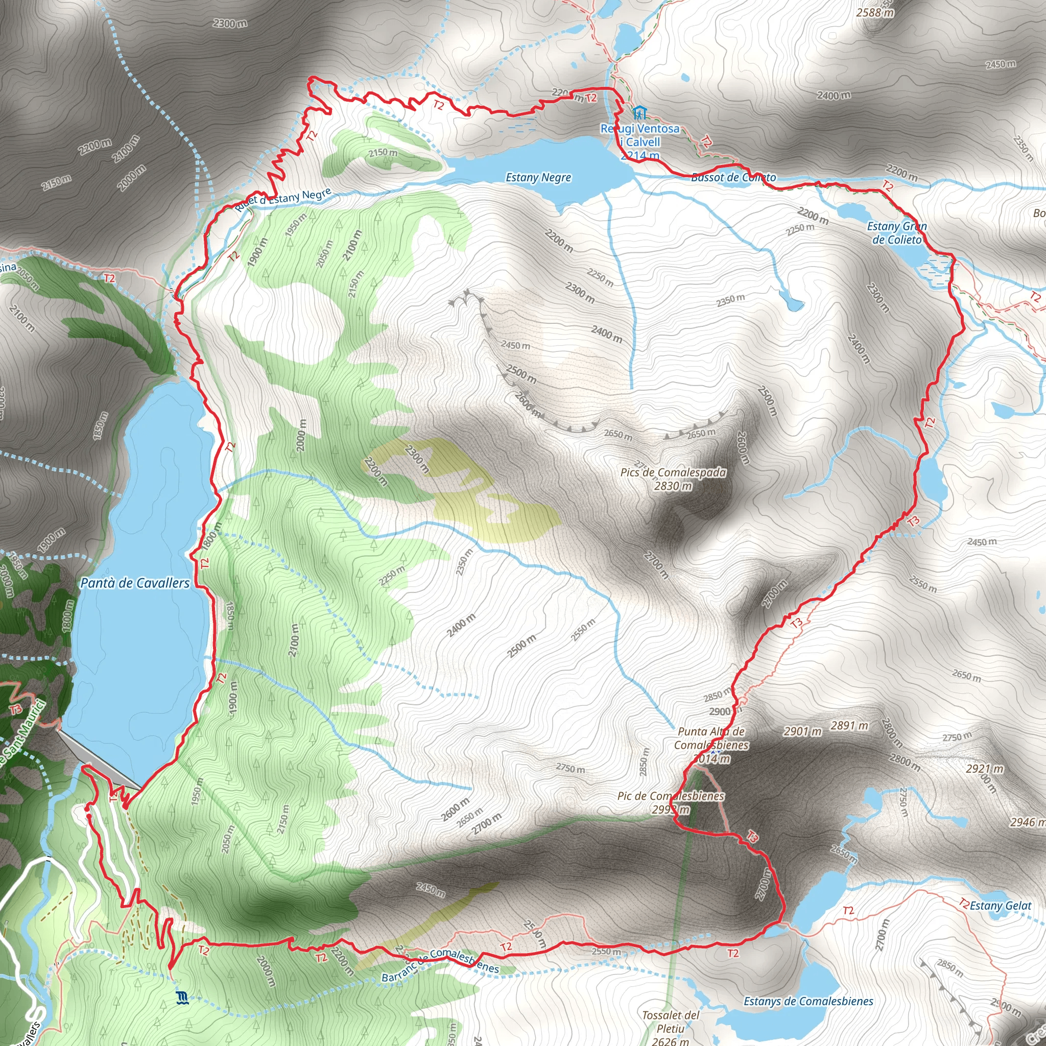 Cim de Punta Alta Loop from Arties mobile static map
