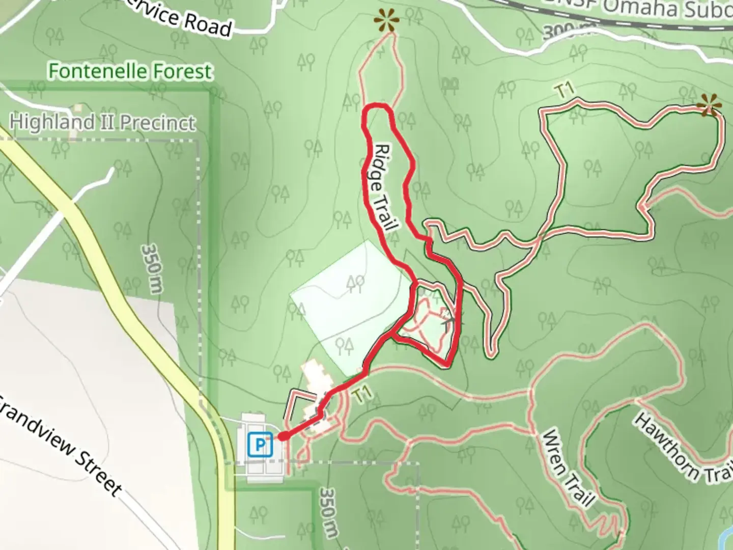 An image depicting the trail Ridge Loop Trail via Riverview Boardwalk and its surrounding area.