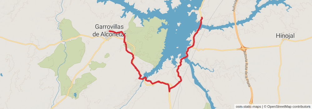 GR 113 Camino Natural del Tajo stage 42 Map