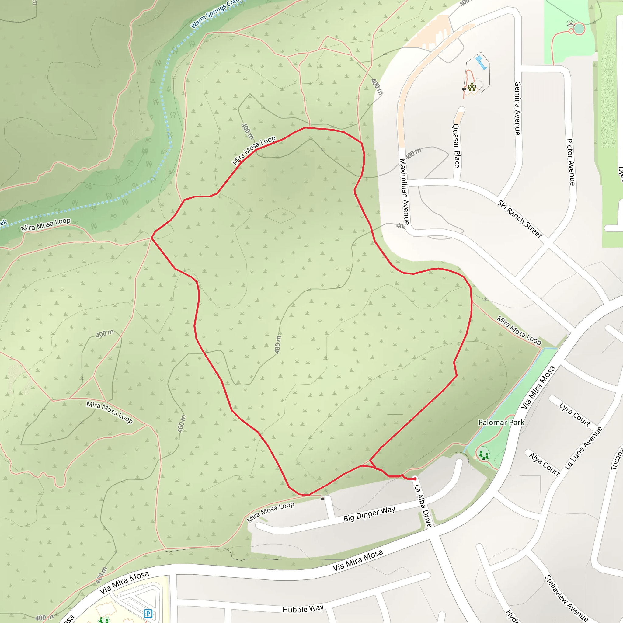 Mira Mosa Loop mobile static map
