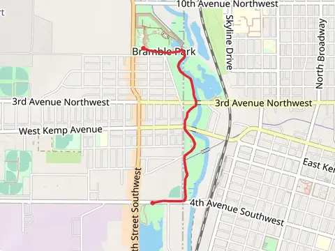 Big Sioux River Walk from Bramble Park