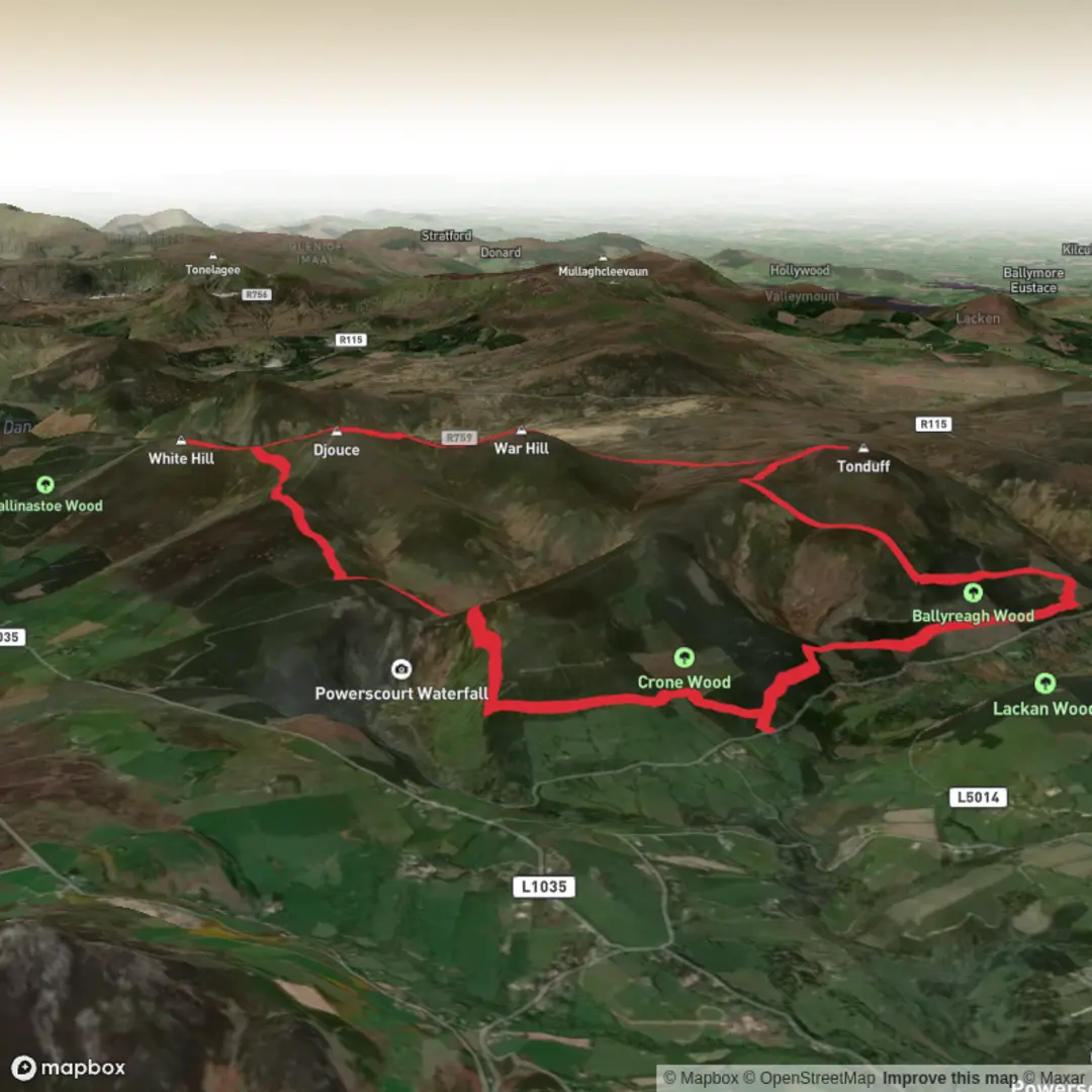 An image depicting the trail MPC Leinster - Feb 2026 and its surrounding area.