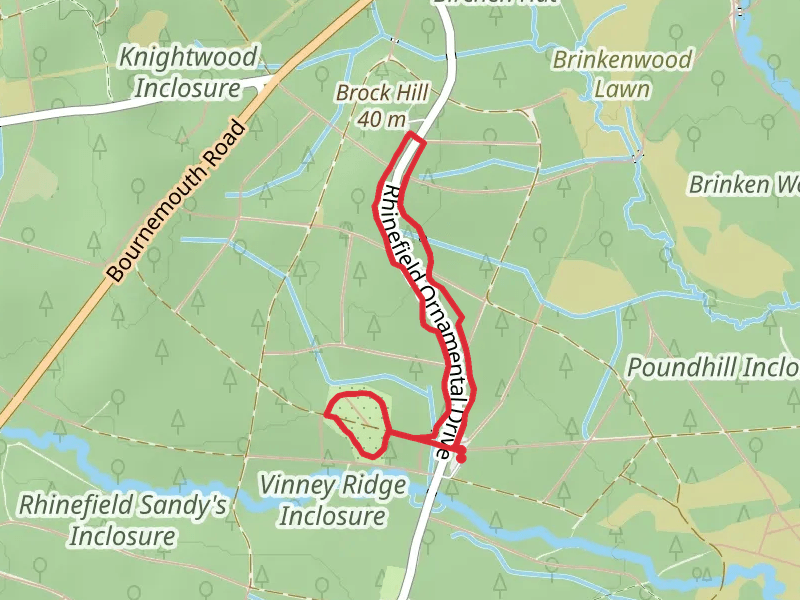 Blackwater Arboretum and Tall Trees Loop Trail mobile static map