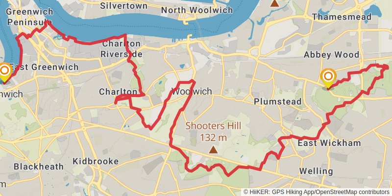 Green London Way stage 2 Map