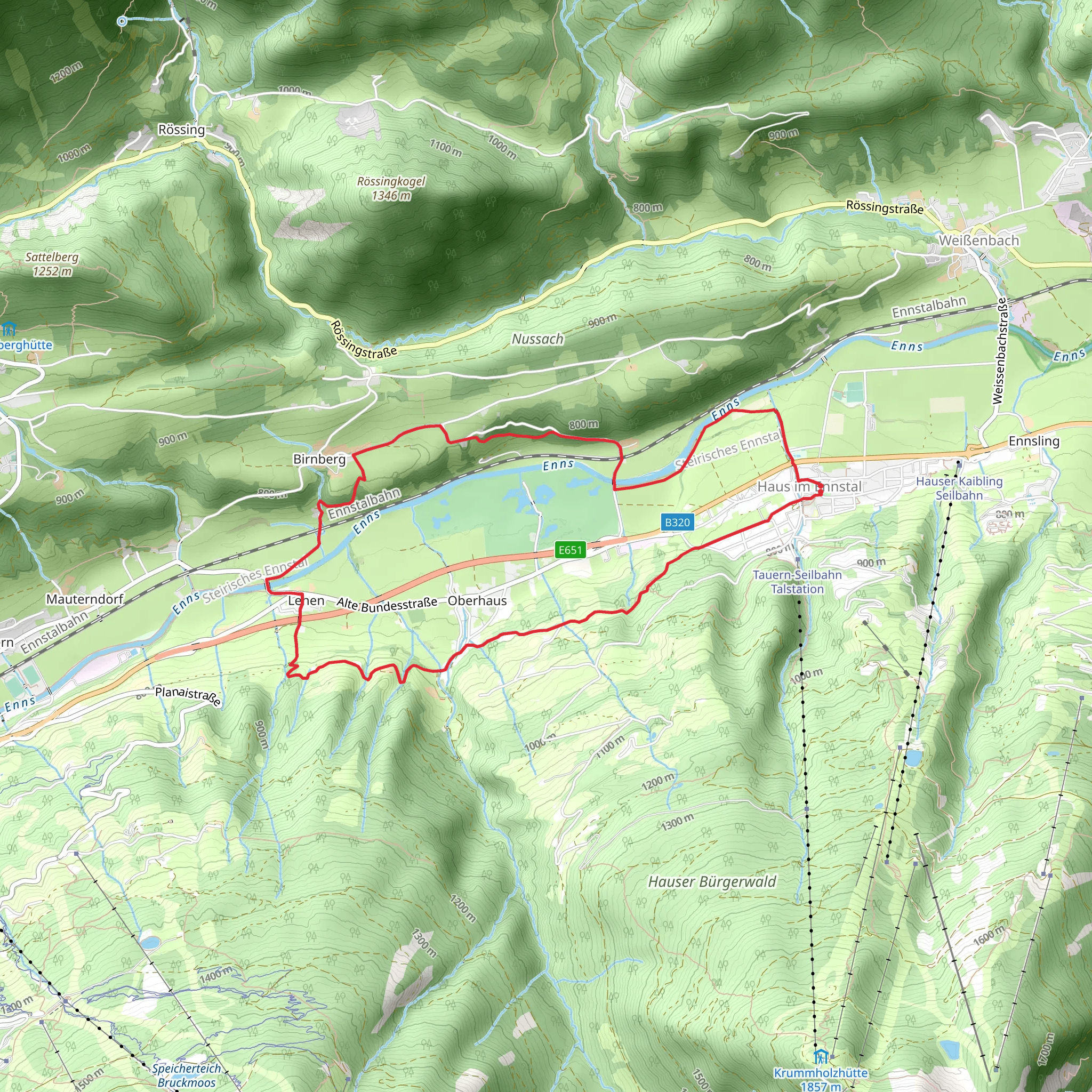 Markt Haus - Oberhaus - Lehen - Birnberg - Markt Haus mobile static map